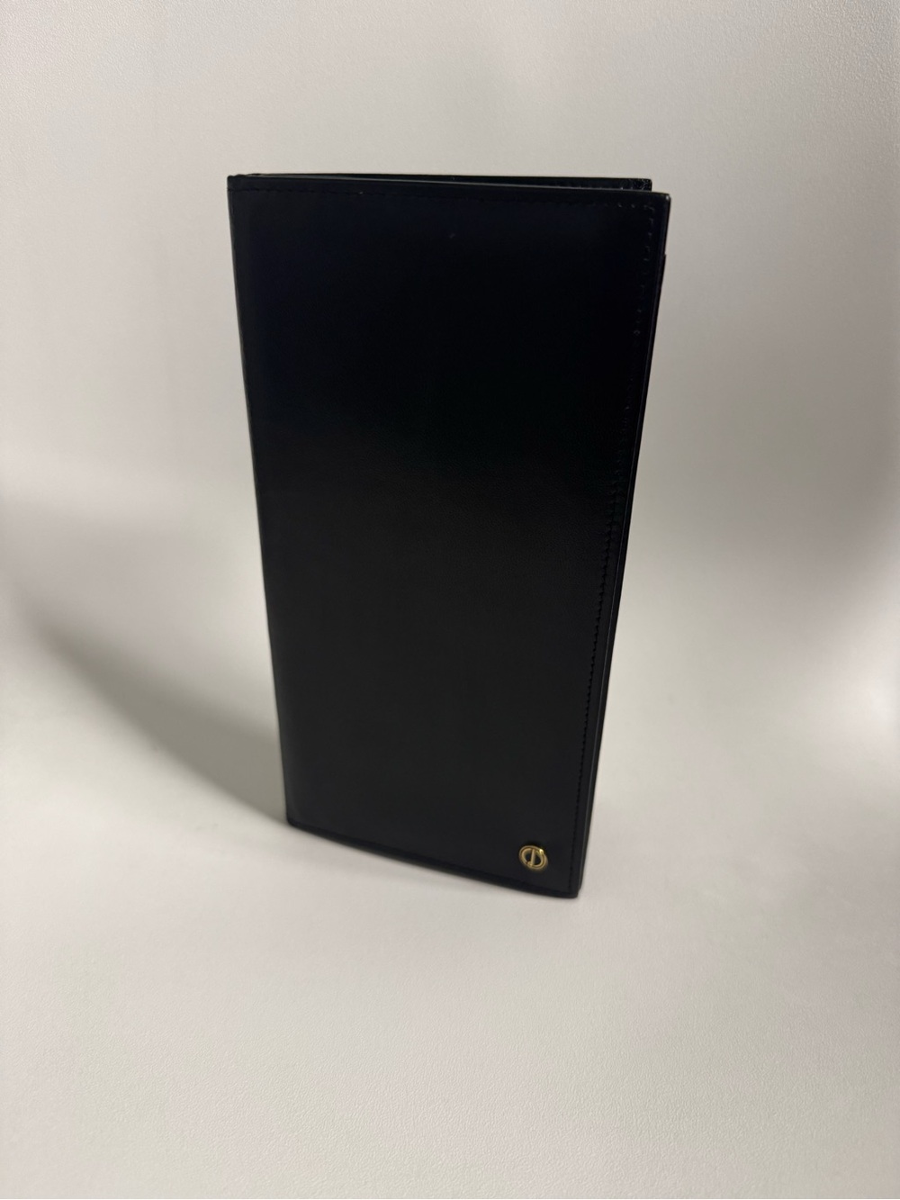 Vintage Alfred Dunhill West Germany black leather travel/passport wallet